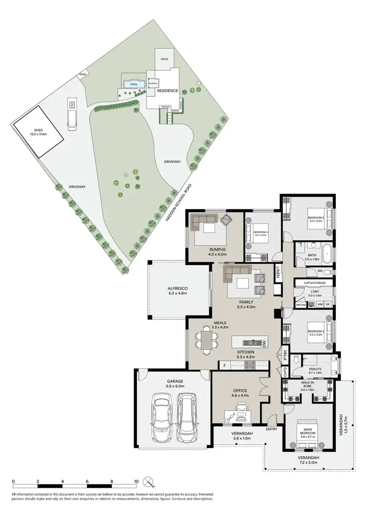Floorplan of Homely house listing, 57 Haddon School Road, Haddon VIC 3351