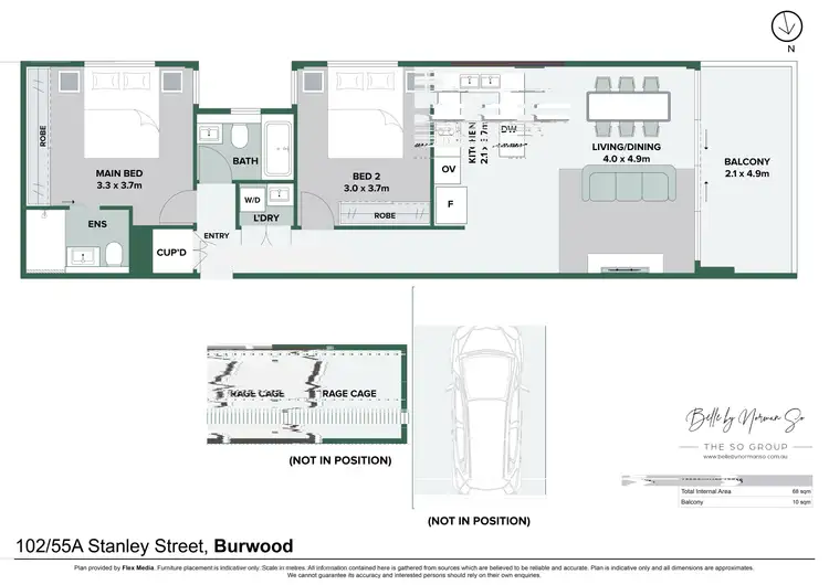 Floorplan of Homely apartment listing, 102/55A-57 Stanley Street, Burwood NSW 2134