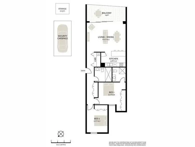 Floorplan of Homely apartment listing, 201/10 Monash Road, Gladesville NSW 2111