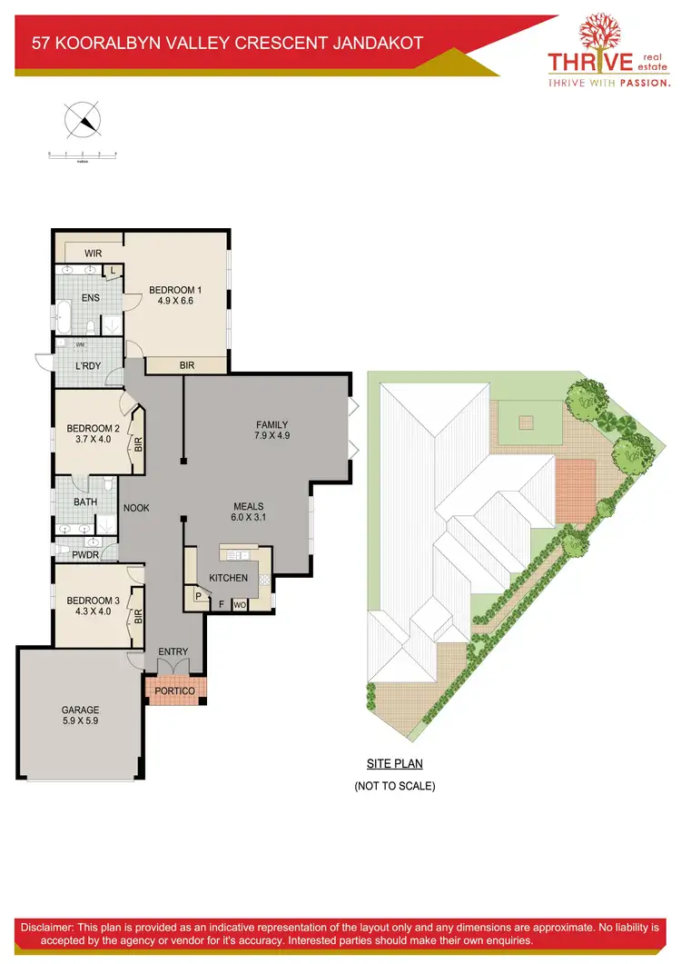 Floorplan of Homely house listing, 57 Kooralbyn Valley Crescent, Jandakot WA 6164