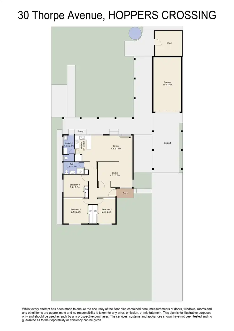Floorplan of Homely house listing, 30 Thorpe Avenue, Hoppers Crossing VIC 3029