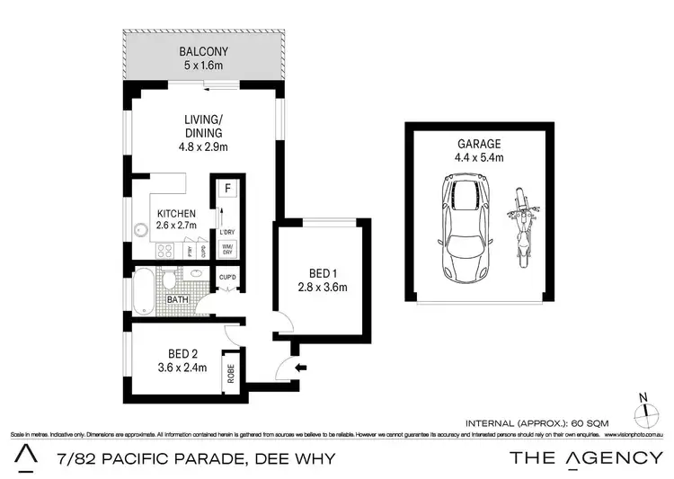Floorplan of Homely apartment listing, 7/80-82 Pacific Parade, Dee Why NSW 2099