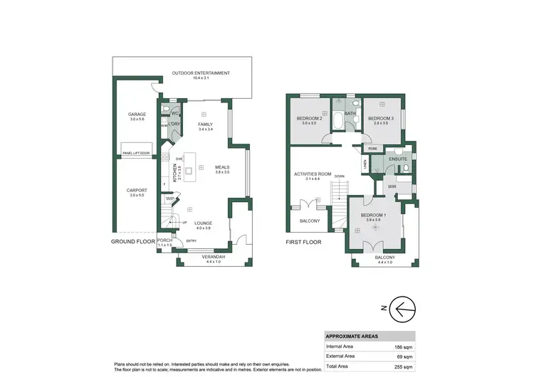 Floorplan of Homely townhouse listing, 1/1 Pridmore Road, Glen Osmond SA 5064