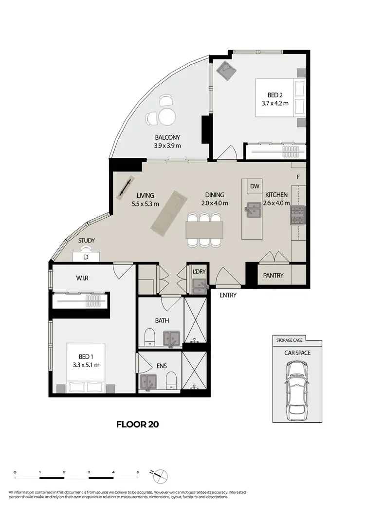 Floorplan of Homely apartment listing, 2007/8 Chambers Court, Epping NSW 2121