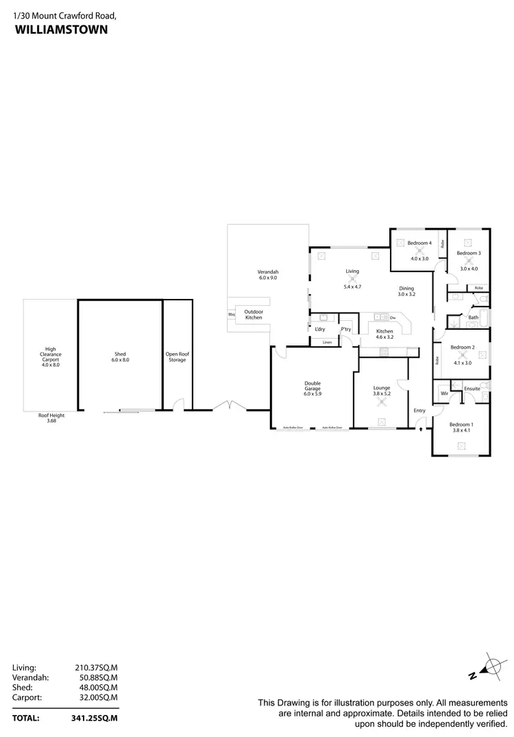 Floorplan of Homely house listing, 1/30A Mount Crawford Road, Williamstown SA 5351