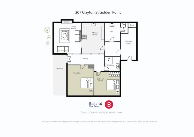 Floorplan of Homely house listing, 207 Clayton Street, Canadian VIC 3350