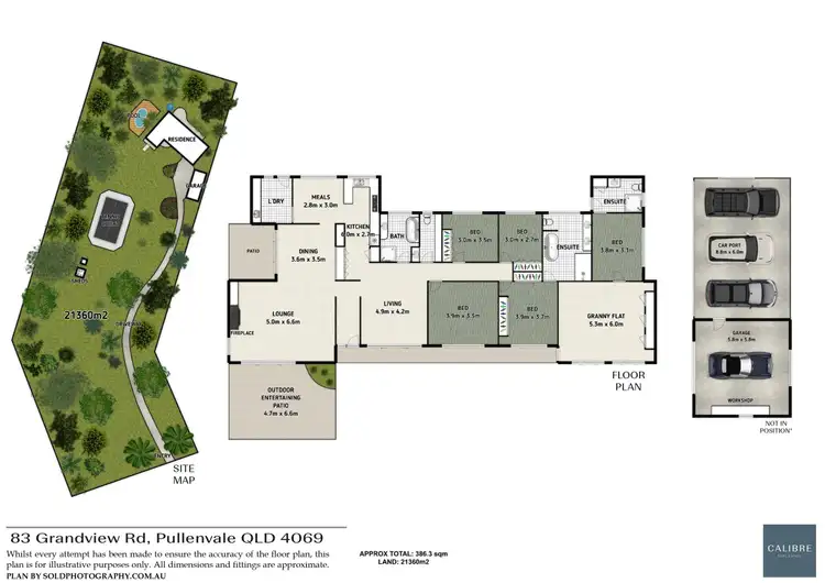 Floorplan of Homely house listing, 83 Grandview Road, Pullenvale QLD 4069