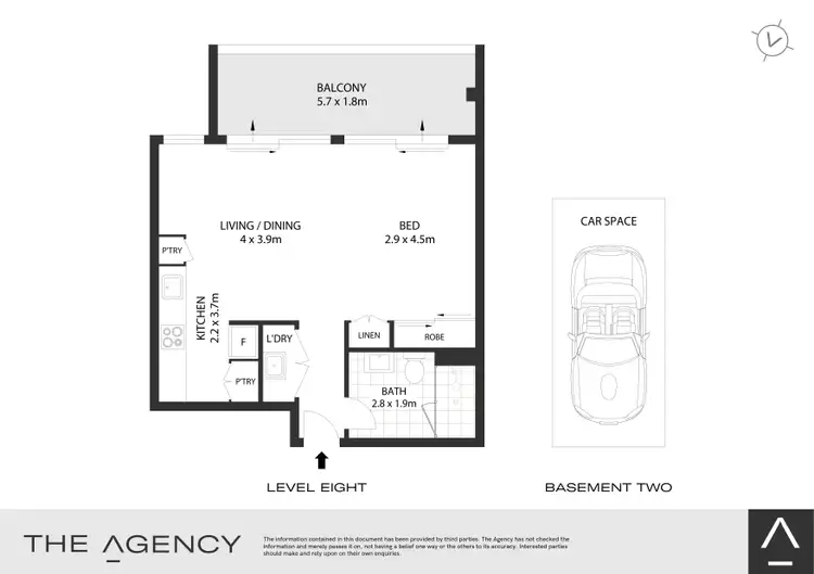 Floorplan of Homely apartment listing, 802/28 Gardeners Road, Kingsford NSW 2032