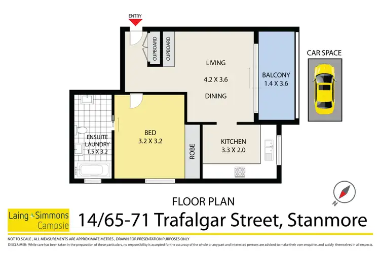 Floorplan of Homely apartment listing, 14/65-71 Trafalgar Street, Stanmore NSW 2048