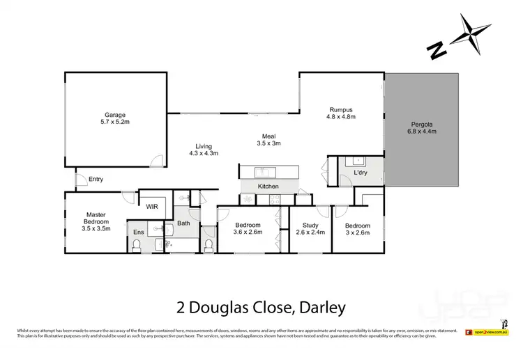 Floorplan of Homely house listing, 2 Douglas Close, Darley VIC 3340