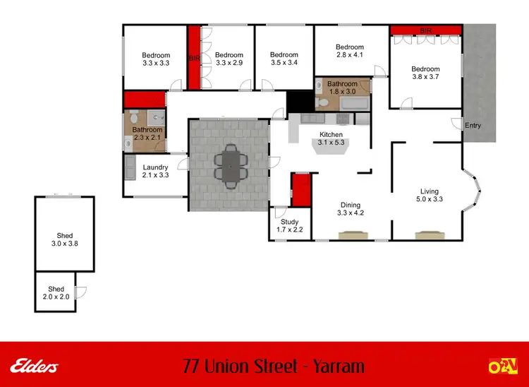 Floorplan of Homely house listing, 77 Union Street, Yarram VIC 3971