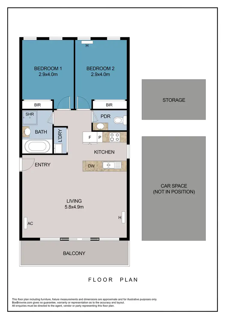 Floorplan of Homely unit listing, 8/68 Janefield Drive, Bundoora VIC 3083