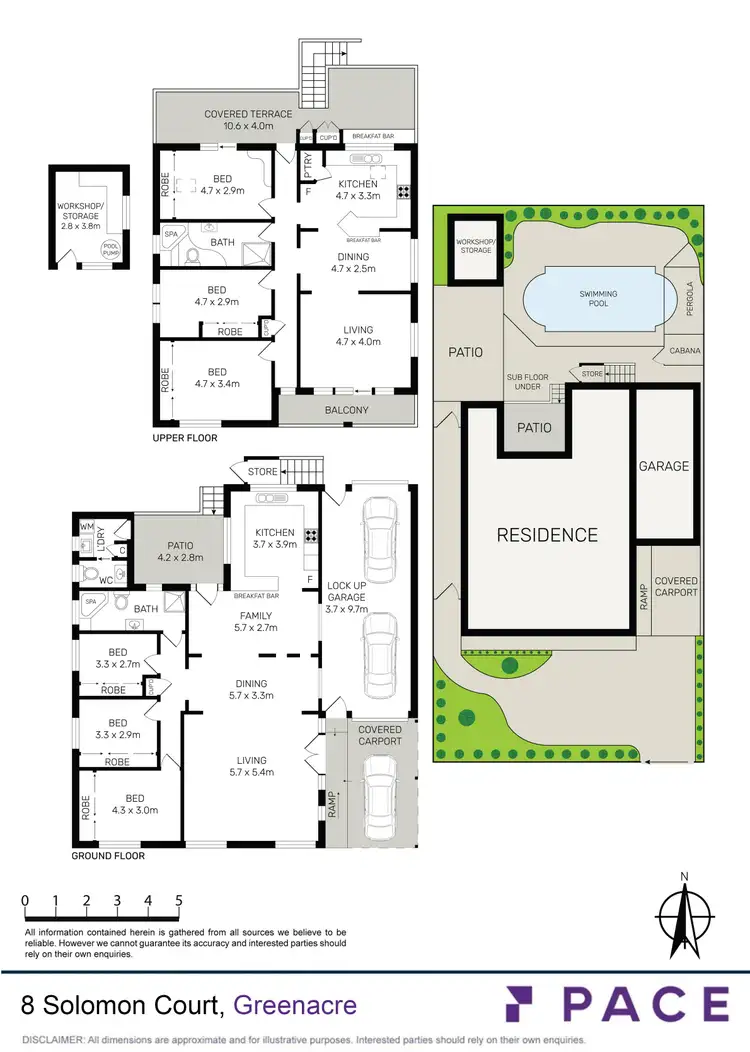 Floorplan of Homely house listing, 8 Solomon Court, Greenacre NSW 2190