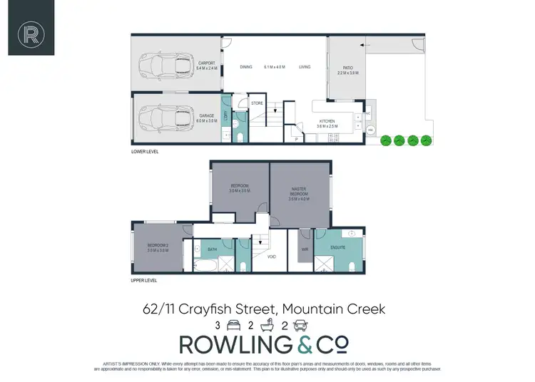 Floorplan of Homely townhouse listing, 62/11 Crayfish Street, Mountain Creek QLD 4557