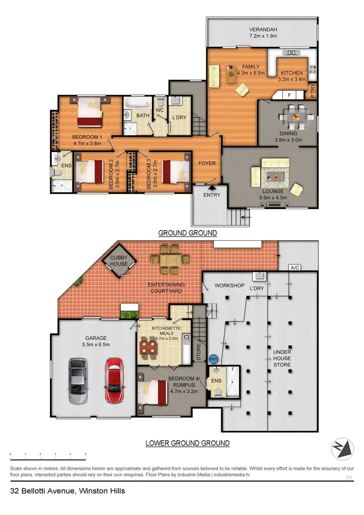Floorplan of Homely house listing, 32 Bellotti Avenue, Winston Hills NSW 2153