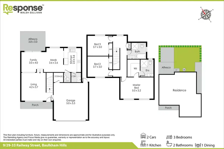 Floorplan of Homely townhouse listing, 9/29-33 Railway Street, Baulkham Hills NSW 2153