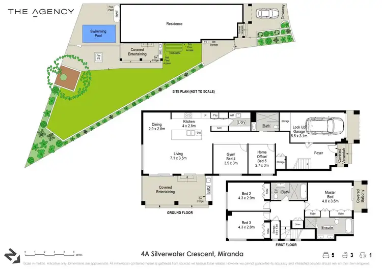 Floorplan of Homely semi-detached listing, 4A Silverwater Crescent, Miranda NSW 2228