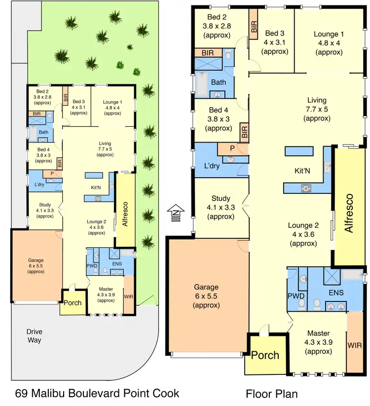 Floorplan of Homely house listing, 69 Malibu Boulevard, Point Cook VIC 3030