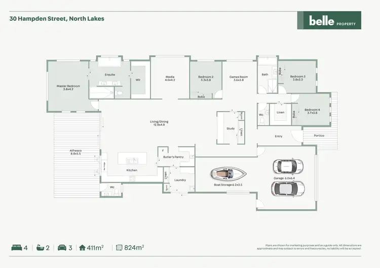 Floorplan of Homely house listing, 30 Hampden Street, North Lakes QLD 4509