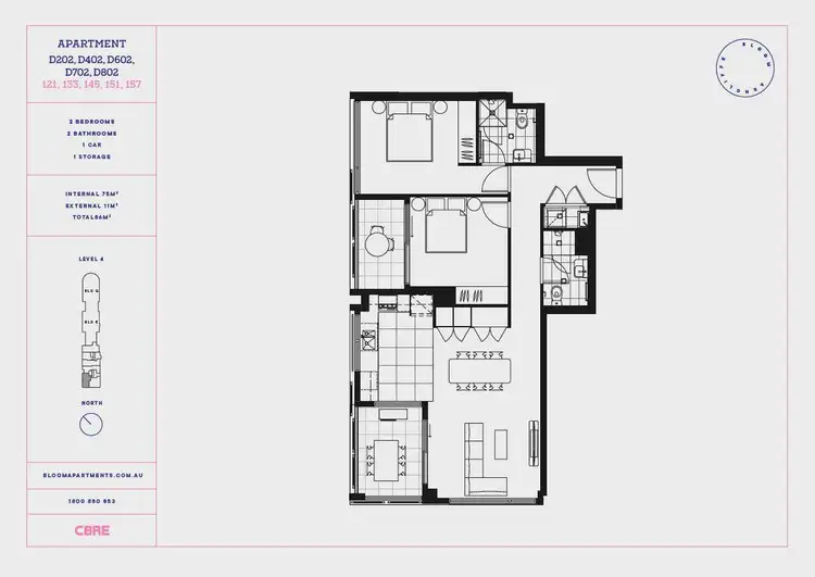 Floorplan of Homely apartment listing, 163/213 Princes Highway, Arncliffe NSW 2205