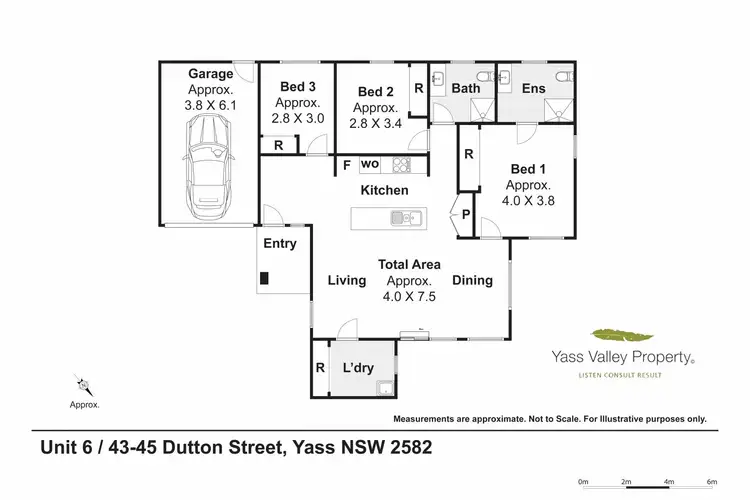 Floorplan of Homely unit listing, 6/43-45 Dutton Street, Yass NSW 2582