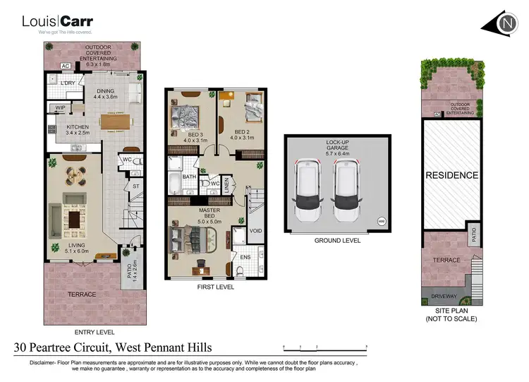 Floorplan of Homely townhouse listing, 30 Peartree Circuit, West Pennant Hills NSW 2125