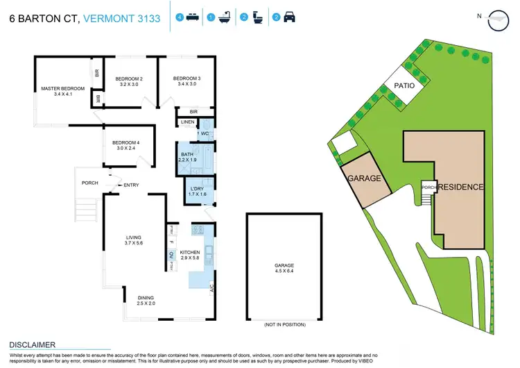 Floorplan of Homely house listing, 6 Barton Court, Vermont VIC 3133