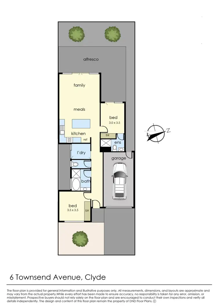 Floorplan of Homely house listing, 6 Townsend Avenue, Clyde VIC 3978