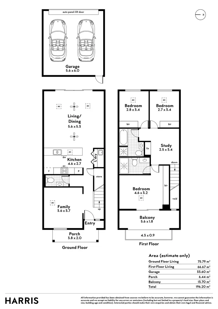 Floorplan of Homely townhouse listing, 43 Nottage Road, Lightsview SA 5085