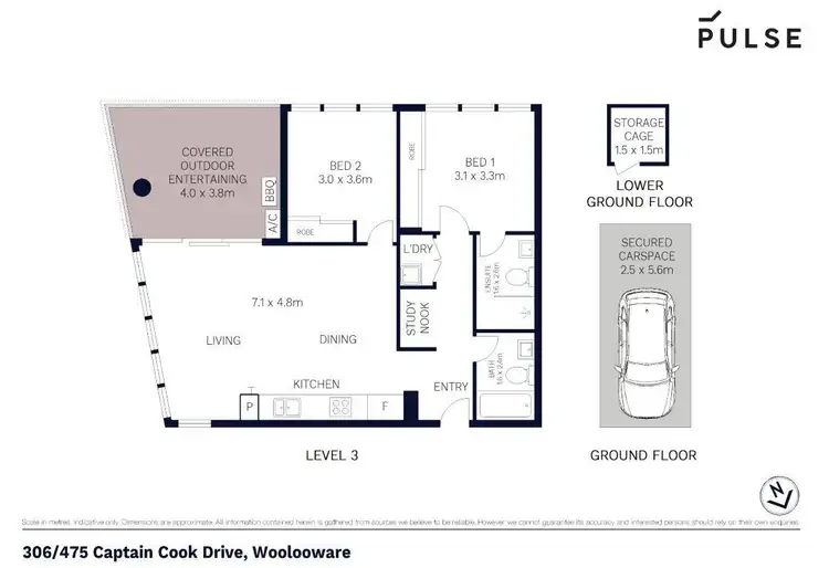 Floorplan of Homely apartment listing, 306/475 Captain Cook Drive, Woolooware NSW 2230