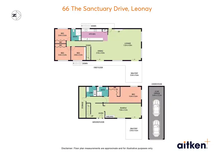 Floorplan of Homely house listing, 66 The Sanctuary Drive, Leonay NSW 2750