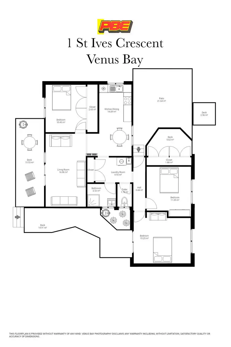 Floorplan of Homely house listing, 1 St Ives Crescent, Venus Bay VIC 3956