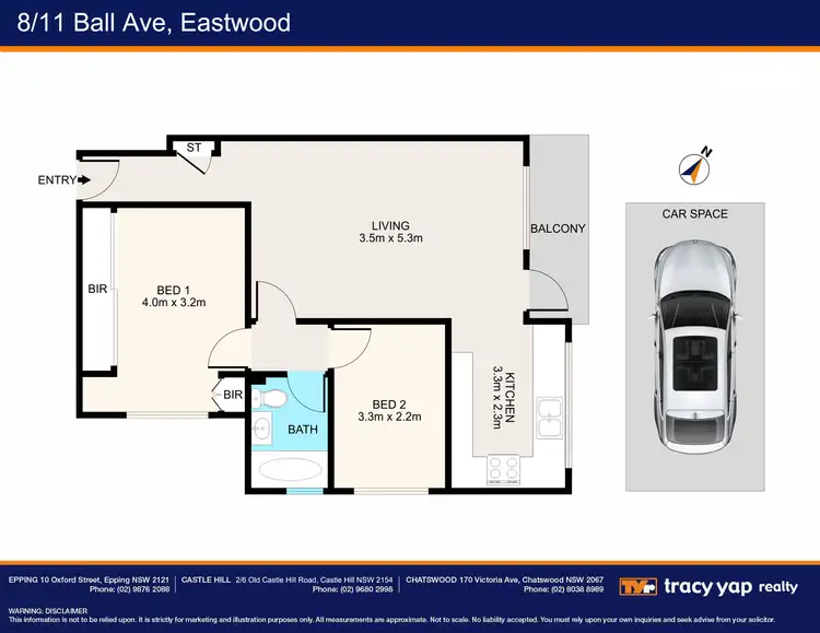 Floorplan of Homely unit listing, 8/11 Ball Avenue, Eastwood NSW 2122