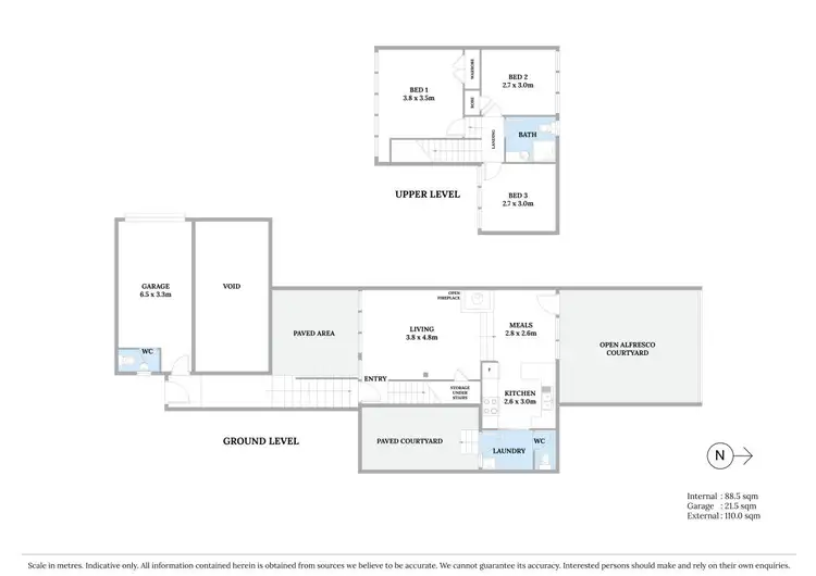 Floorplan of Homely townhouse listing, 15/20 Clarke Street, Bowral NSW 2576