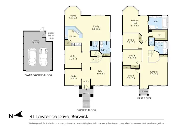 Floorplan of Homely house listing, 41 Lawrence Drive, Berwick VIC 3806