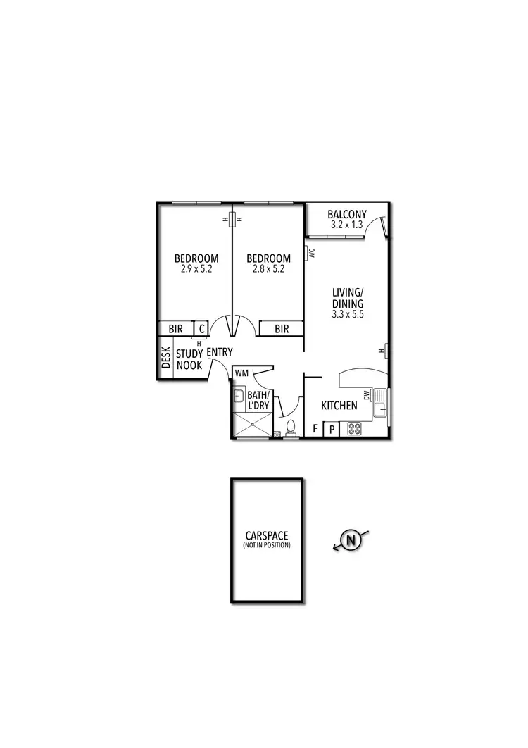 Floorplan of Homely apartment listing, 15/38A Kensington Road, South Yarra VIC 3141