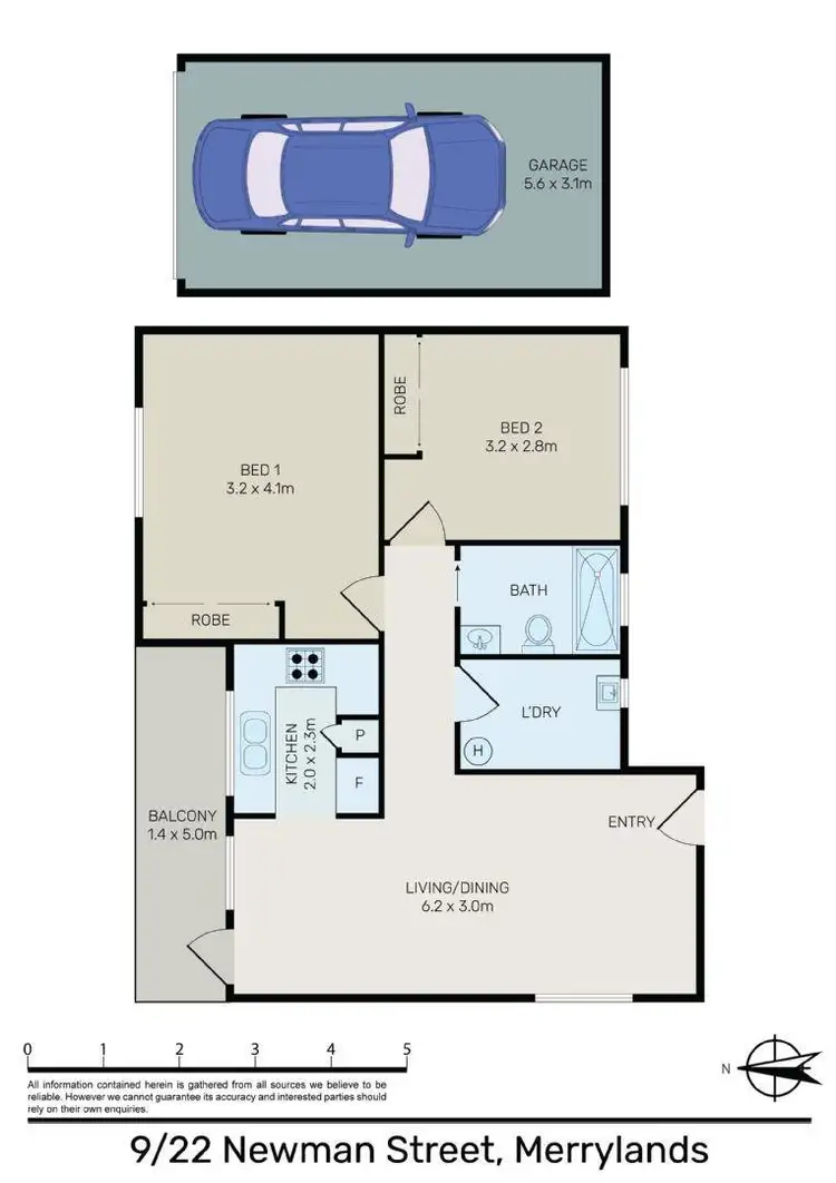 Floorplan of Homely apartment listing, 9/22-26 Newman Street, Merrylands NSW 2160