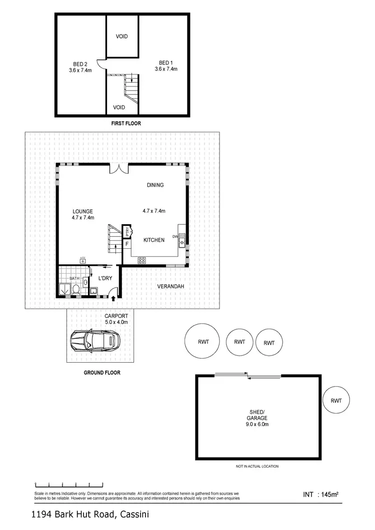Floorplan of Homely rural property listing, 1194 Bark Hut Road, Cassini SA 5223