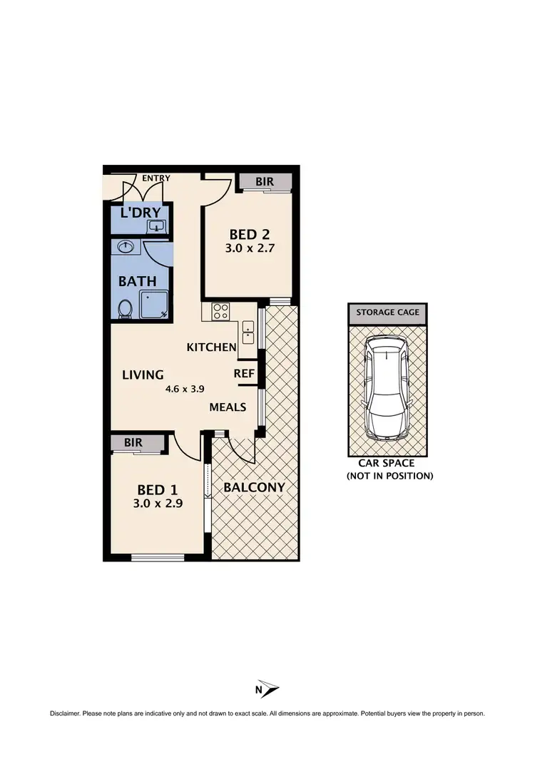 Floorplan of Homely apartment listing, 2/239 St Georges Road, Northcote VIC 3070