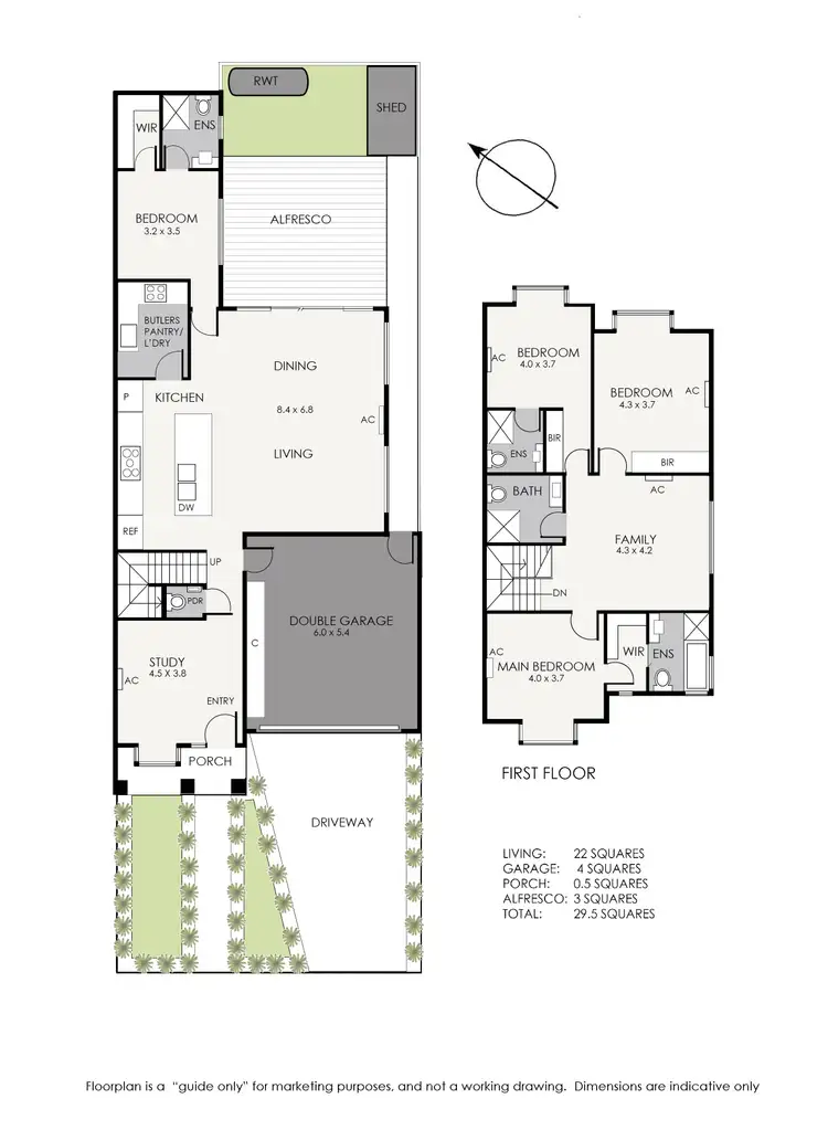 Floorplan of Homely townhouse listing, 1B Captain Street, Aspendale VIC 3195