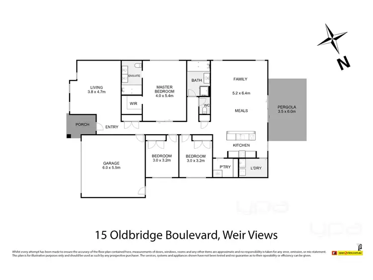 Floorplan of Homely house listing, 15 Oldbridge Boulevard, Weir Views VIC 3338