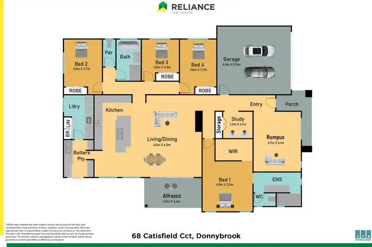 Floorplan of Homely house listing, 68 Catisfield Circuit, Donnybrook VIC 3064