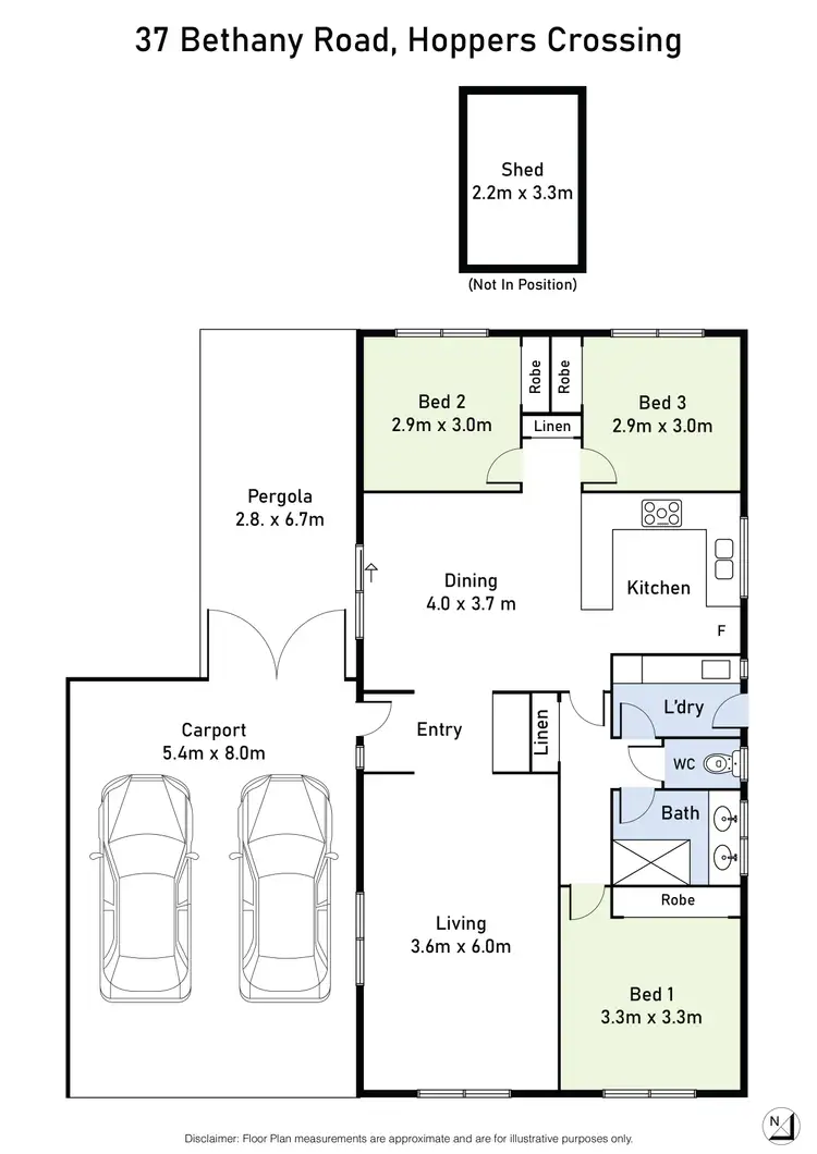Floorplan of Homely house listing, 37 Bethany Road, Hoppers Crossing VIC 3029