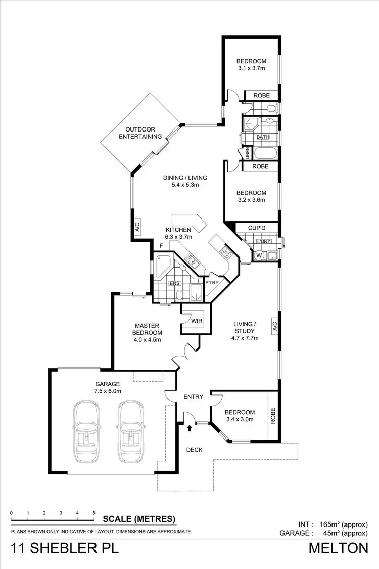 Floorplan of Homely house listing, 11 Shebler Place, Melton VIC 3337