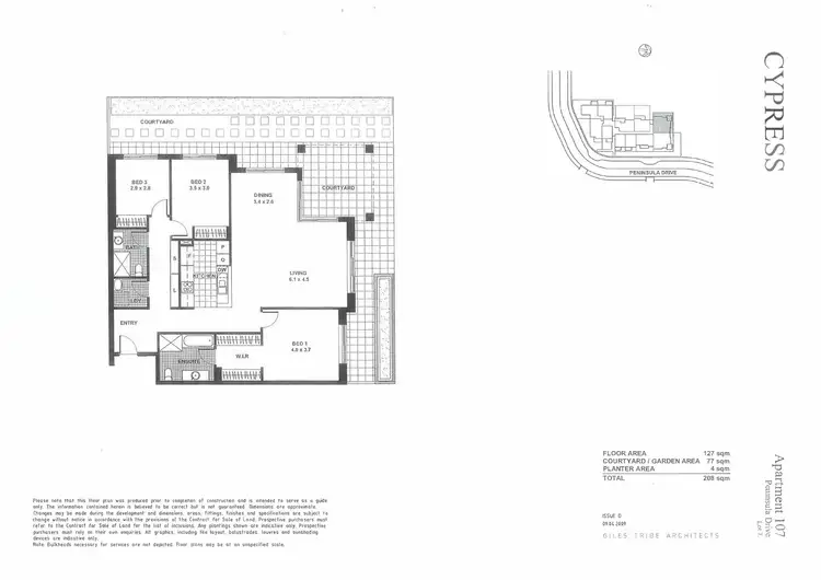 Floorplan of Homely apartment listing, 107/6 Peninsula Drive, Breakfast Point NSW 2137