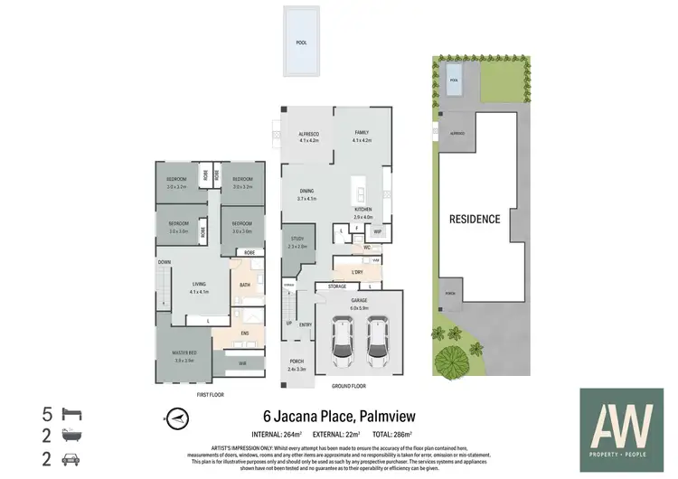 Floorplan of Homely house listing, 6 Jacana Close, Palmview QLD 4553