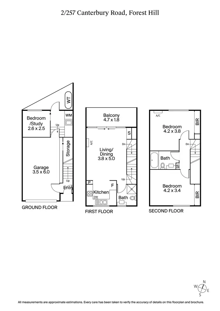 Floorplan of Homely townhouse listing, 2/257 Canterbury Road, Forest Hill VIC 3131