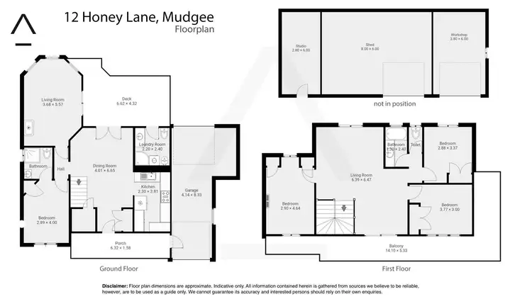 Floorplan of Homely house listing, 12 Honey Lane, Mudgee NSW 2850