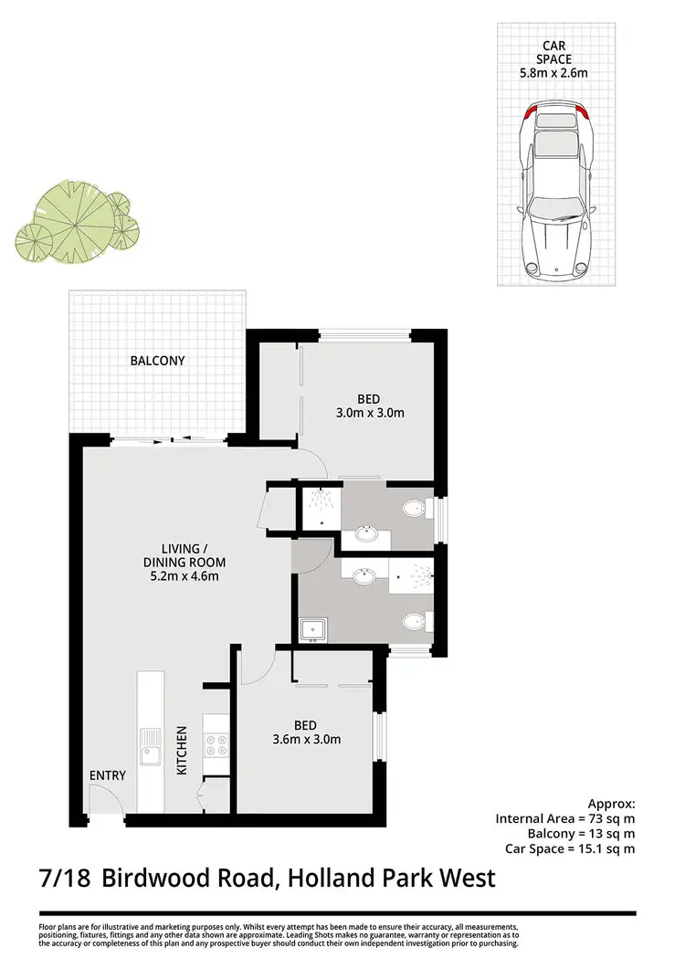 Floorplan of Homely unit listing, 7/18 Birdwood Road, Holland Park West QLD 4121