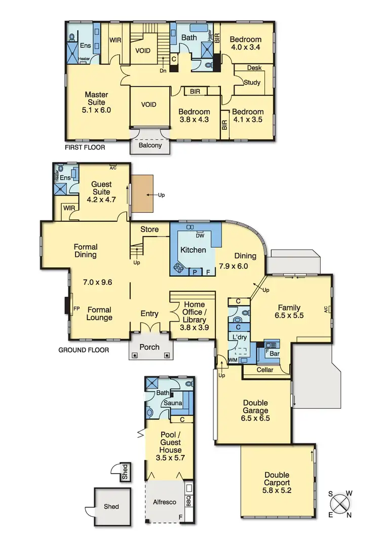 Floorplan of Homely house listing, 5 Lois Place, Mount Eliza VIC 3930